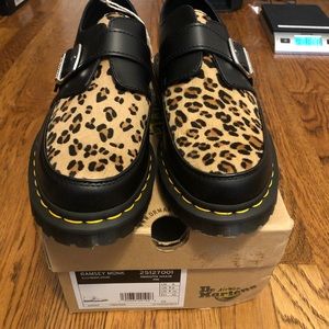 New Dr. Martens Ramsey Monk leopard UK 8 US womens 10